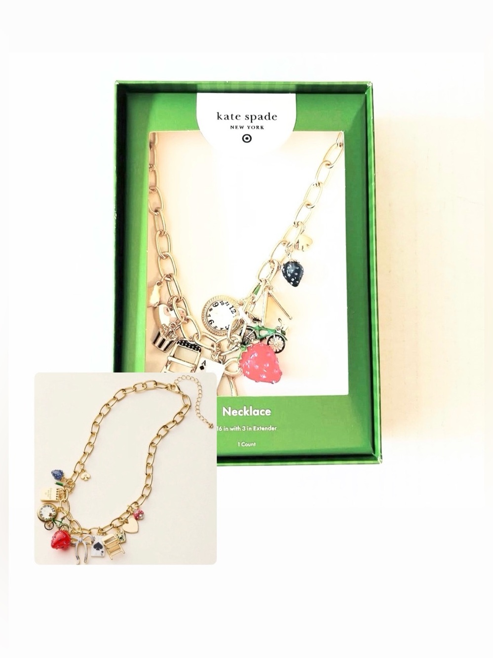 Kate Spade x Target Chunky Charm Statement Necklace